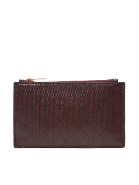 Calvin Klein Peňaženka Calvin Klein Emblem Aop Top Zip Cardcase LV04F1084G Hnedá