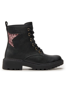 Geox Stiefel Geox Jr Casey J9420G 0BCEW C9B8W M Schwarz