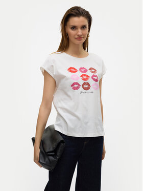 Vero Moda Vero Moda Футболка Cysma 10328272 Білий Regular Fit