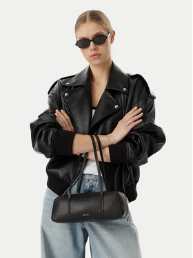 Calvin Klein Handtasche Calvin Klein Foil Logo Bauletto LV04F3636G Schwarz