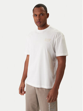 EA7 Emporio Armani EA7 Emporio Armani Camiseta 7M001402 AF22264 U0004 Écru Regular Fit