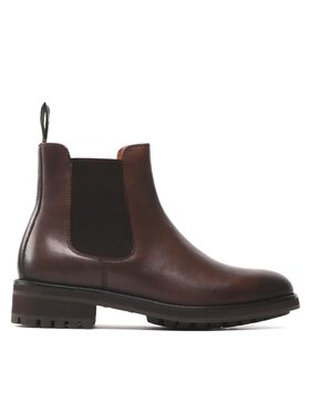 Polo Ralph Lauren Kotníková obuv s elastickým prvkem Polo Ralph Lauren Bryson Chls 812754385003 Hnědá