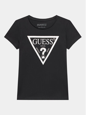 Guess Guess Футболка J73I56 K8HM0 Чорний Regular Fit