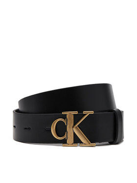 Calvin Klein Jeans Dámsky opasok Calvin Klein Jeans Monogram Placque Buckle 30Mm LV04K7002G Čierna