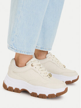 Guess Sneakersy Guess FLFBRT PEL12 Écru