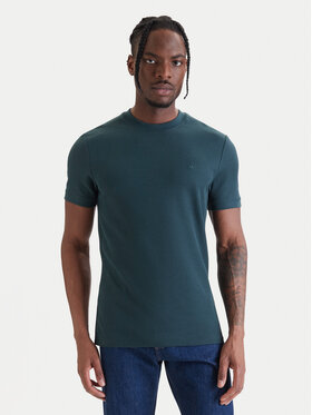 Calvin Klein Jeans Calvin Klein Jeans Camiseta Micro Waffle LV04RF206G Verde Slim Fit