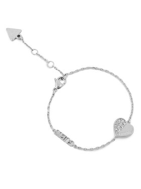 Guess Náramek Guess Lovely Guess JUBB03 036JW Stříbrné rhodiování