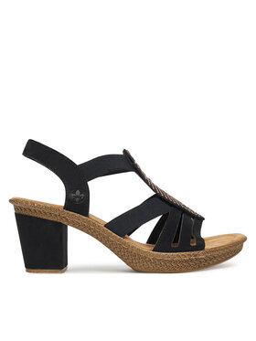 Rieker Sandale Rieker 66526-00 Crna