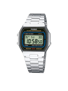 Casio Ρολόι Casio Vintage A164WA-1VES Ασημί