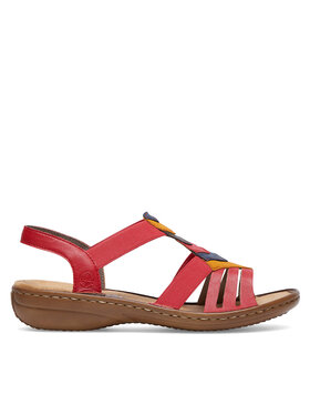 Rieker Sandali Rieker 60804-33 Rdeča