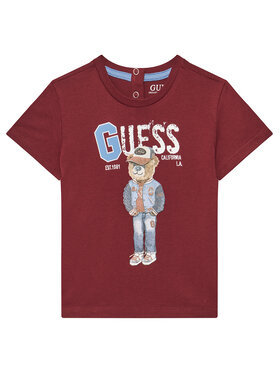 Guess Guess Футболка N5YI22 K8HM4 Бордовий Regular Fit