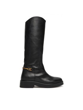 Tommy Hilfiger Lovaglócsizma Tommy Hilfiger Horsebit Riding FW0FW08863 Fekete