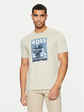 BOSS BOSS Футболка Te_Mextour 50535079 Бежевий Regular Fit