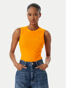 Tommy Hilfiger Tommy Hilfiger Top WW0WW47806 Naranja Slim Fit