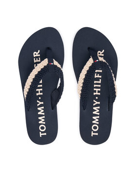 Tommy Hilfiger Σαγιονάρες Tommy Hilfiger Crochet Summer FW0FW09417 Σκούρο μπλε