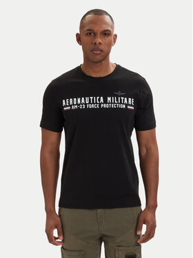 Aeronautica Militare Aeronautica Militare Camiseta 261TS1942UJ00538 Negro Regular Fit