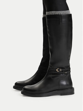 Geox Klassische Stiefel Geox D Serilda D56WYA 00043 C9999 Schwarz