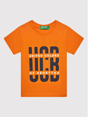 United Colors Of Benetton United Colors Of Benetton Póló 3I1XG100G Narancssárga Regular Fit