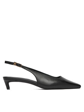 Tommy Hilfiger Salonke Tommy Hilfiger Th Buckle Slingback Low Pump FW0FW09009 Crna