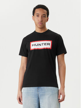 Hunter Hunter Футболка Halton HARM0019252 Чорний Regular Fit
