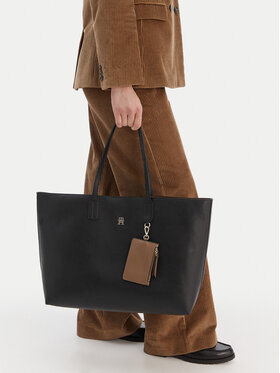 Tommy Hilfiger Torbica Tommy Hilfiger Th Icon Tote AW0AW18173 Crna