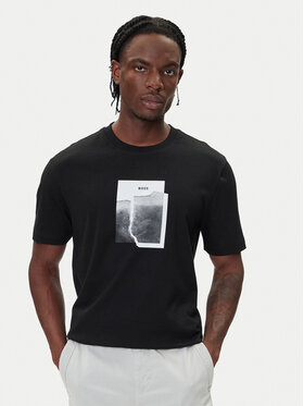 BOSS BOSS Camiseta Te_Brokenice 50554640 Negro Regular Fit