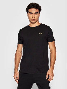 Alpha Industries Alpha Industries Marškinėliai Backprint 128507CP Juoda Regular Fit