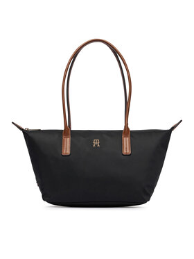 Tommy Hilfiger Дамска чанта Tommy Hilfiger Popette East West Tote AW0AW19211 Черен
