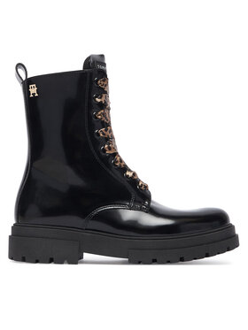 Tommy Hilfiger Schnürschuhe Tommy Hilfiger T4A5-35174-1453999 S Schwarz