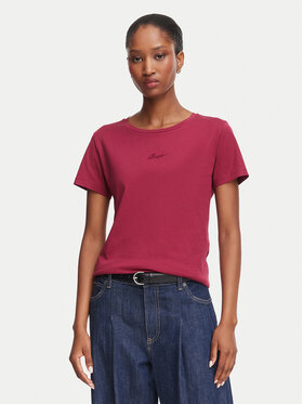 BOSS BOSS Camiseta C_Elove 50554696 Rojo oscuro Slim Fit