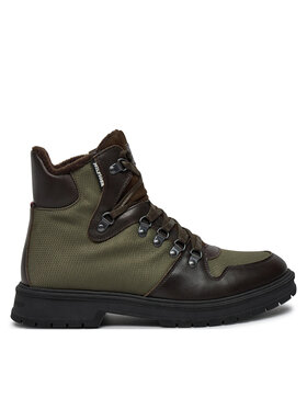 Tommy Hilfiger Šnurovacia obuv Tommy Hilfiger Hilfiger Warm Cordura Mix Boot FM0FM05180 Zelená