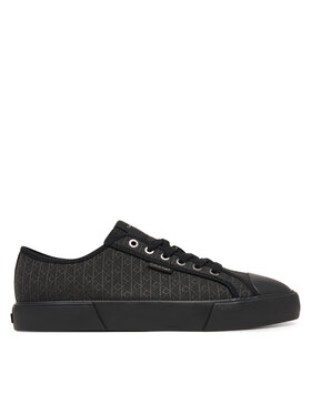 Calvin Klein Plátenky Calvin Klein Vulc Laceup Cv Aop HM0HM02122 Čierna
