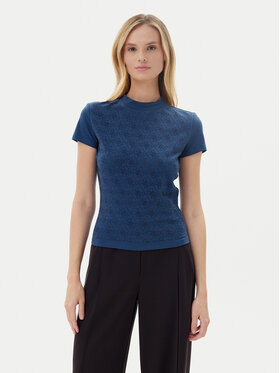 Guess Guess Футболка W4BI26 J1314 Cиній Slim Fit