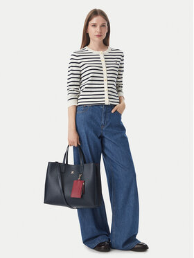 Tommy Hilfiger Τσάντα Tommy Hilfiger Th Icon Satchel Mono AW0AW18923 Σκούρο μπλε