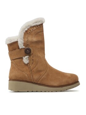 Skechers Členková obuv Skechers Cozy Peak 49811/TAN Hnedá