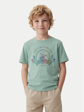 Beverly Hills Polo Club Beverly Hills Polo Club Camiseta W126-BHBTS-1055-25X Verde Regular Fit