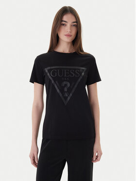Guess Guess Футболка V2YI07 K8HM0 Чорний Regular Fit