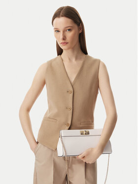 Tommy Hilfiger Handtasche Tommy Hilfiger Th Modern Clutch AW0AW18727 Creme