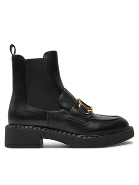 TWINSET Členková obuv s elastickým prvkom TWINSET 242TCP032 Čierna