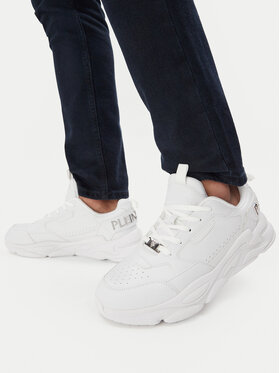 Plein Sport Sneakers Plein Sport FAES USC0855 SLE004N Alb
