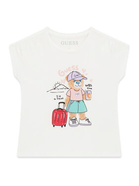 Guess Guess Футболка K6GI18 K6YW4 Білий Regular Fit