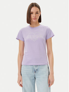 Guess Guess Футболка V5GI10 K9RM1 Фіолетовий Regular Fit