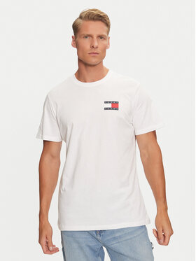 Tommy Jeans Tommy Jeans Póló Essential Flag DM0DM20740 Fehér Slim Fit
