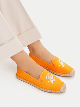 Tommy Hilfiger Espadrile Tommy Hilfiger Th Script Summer Espadrille FW0FW09240 Oranžna