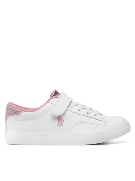 Polo Ralph Lauren Sneakersy Polo Ralph Lauren Theron V Ps RF104102 Biela