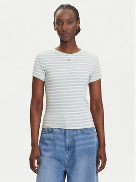 Tommy Jeans Tommy Jeans Camiseta Essential DW0DW17383 Verde Slim Fit