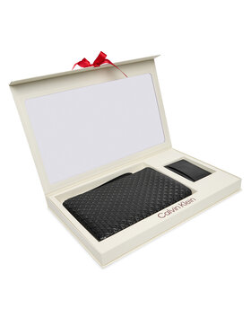 Calvin Klein Ajándék szett Calvin Klein Zip Pouch + Cardcase Giftset LV04D0003G Fekete