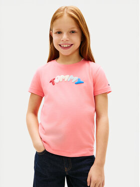 Tommy Hilfiger Tommy Hilfiger Camiseta KG0KG09246 Rosa claro Regular Fit