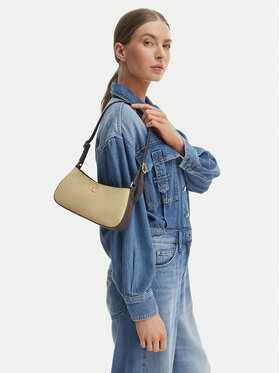 Calvin Klein Handtasche Calvin Klein Ck Canvas Small Shoulder Bag LV04F3347G Beige