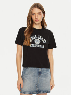 Guess Jeans Guess Jeans Футболка W5RI43 K8HM0 Чорний Regular Fit